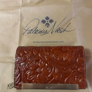 Patricia Nash Brown Tooled Cametti Wallet - USED